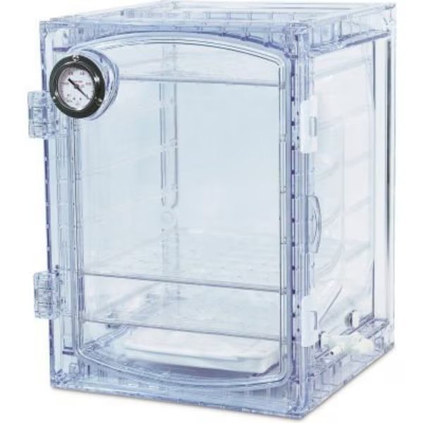 Bel-Art F42400-4031 Lab Companion Clear Polycarbonate Vacuum Desiccator Cabinet, 45 Liter, Bel-Art, Mfr#: F42400-4031